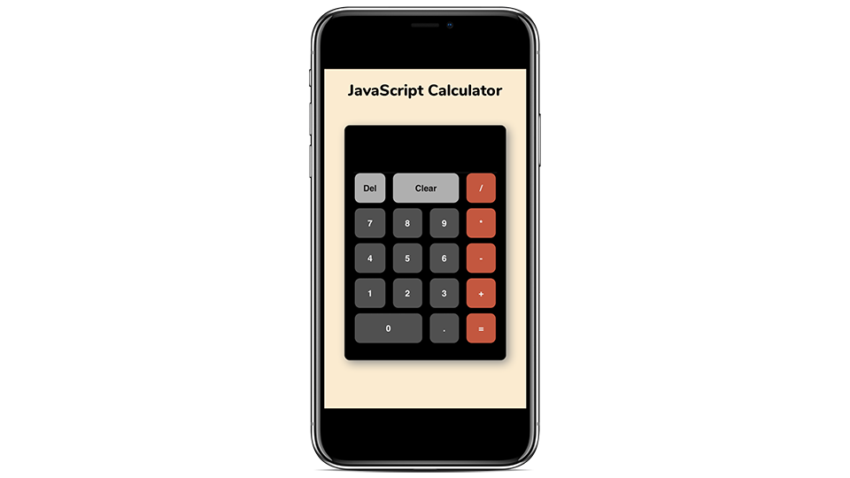javascript calculator viewed on iphone